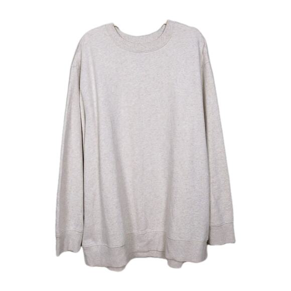 GOODFELLOW & CO Heather Beige Crew Neck Sweatshirt Long Sleeve Men's 3XL - Picture 1 of 5